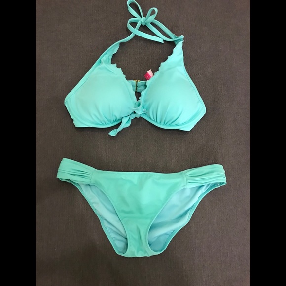 aqua bikini set